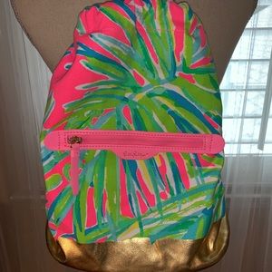 Lilly Pulitzer drawstring beach bag NWOT